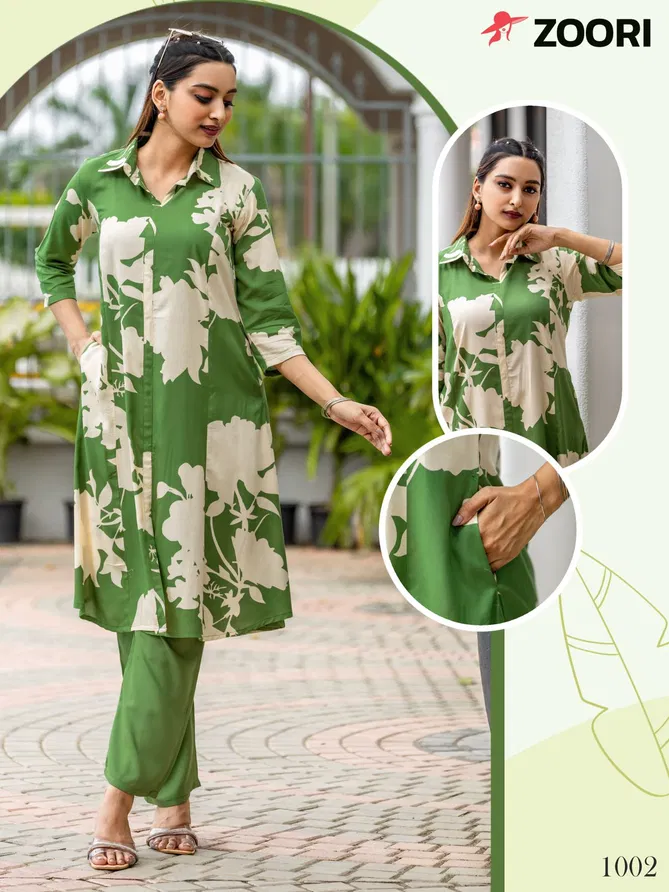 Alexa By Zoori Printed Cord Set Kurti With Bottom Wholesale Price In Surat